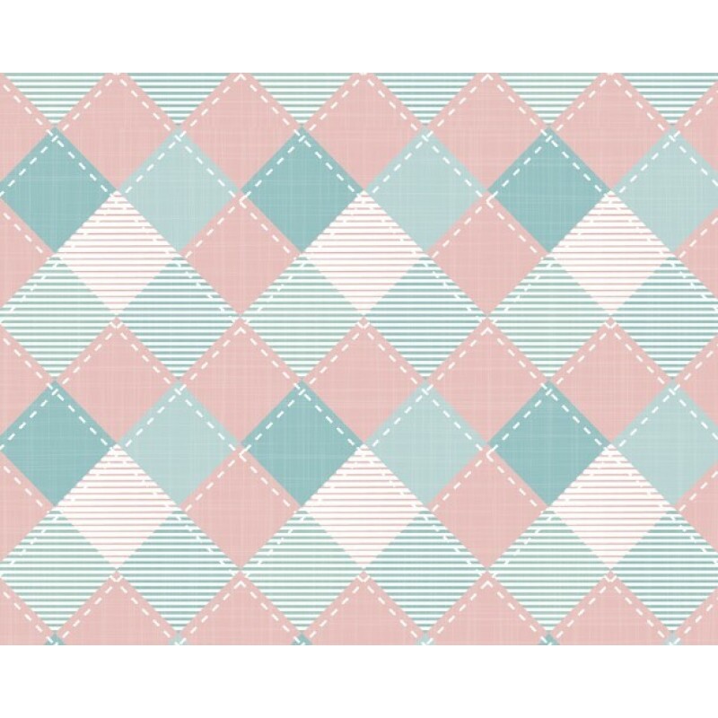 DZ25 - TRICOL. COLEÇÃO PASCOA 2026 POR IVANA MADI - XADREZ LOSANGOS - 100% ALGODÃO - 05548/001 DZ25 - TRICOL. COLEÇÃO PASCOA 2026 POR IVANA MADI - XADREZ LOSANGOS - 100% ALGODÃO - 05548/001