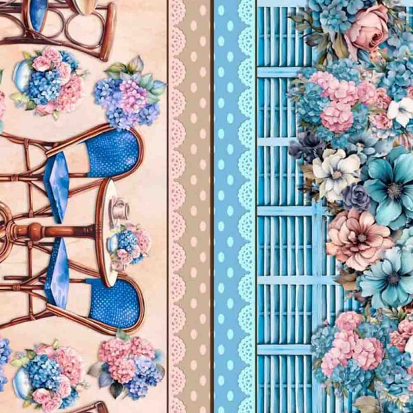 COL/ DIGITAL- SAINT TROPEZ  BY JOANA BORGA -TRIC. EST. BARRADOS DE FAIXAS - ( 84217 VAR,01) - C