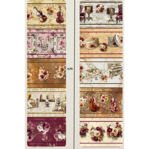 FV26 - TRICOL. COLEÇÃO SINFONIA FLORAL POR JOANA BORGA - BARRADO - 100% ALGODÃO