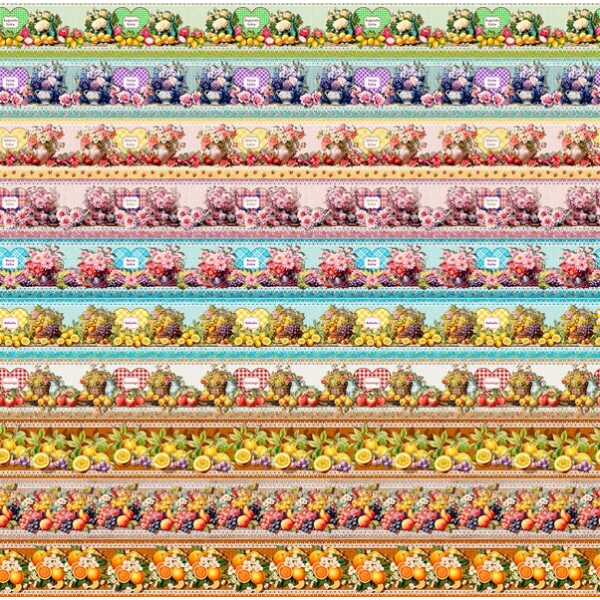 COLEÇÃO HOME DECOR POR JUARI SOUZA -TRIC.DIGITAL - BARRADO SEMANINHA - 88647