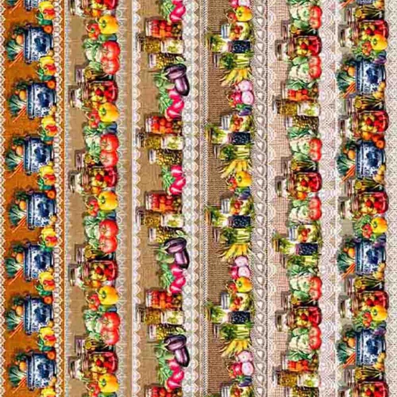 COLEÇÃO BOM SABOR POR JUARI SOUZA -TRIC.DIGITAL - BARRADO LEGUMES 88649-01