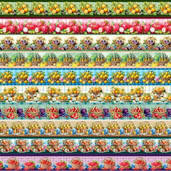 AG25 - TRICOLINE COL. JUARI SOUZA - BARRADO - 100% ALGODÃO - 00838/001