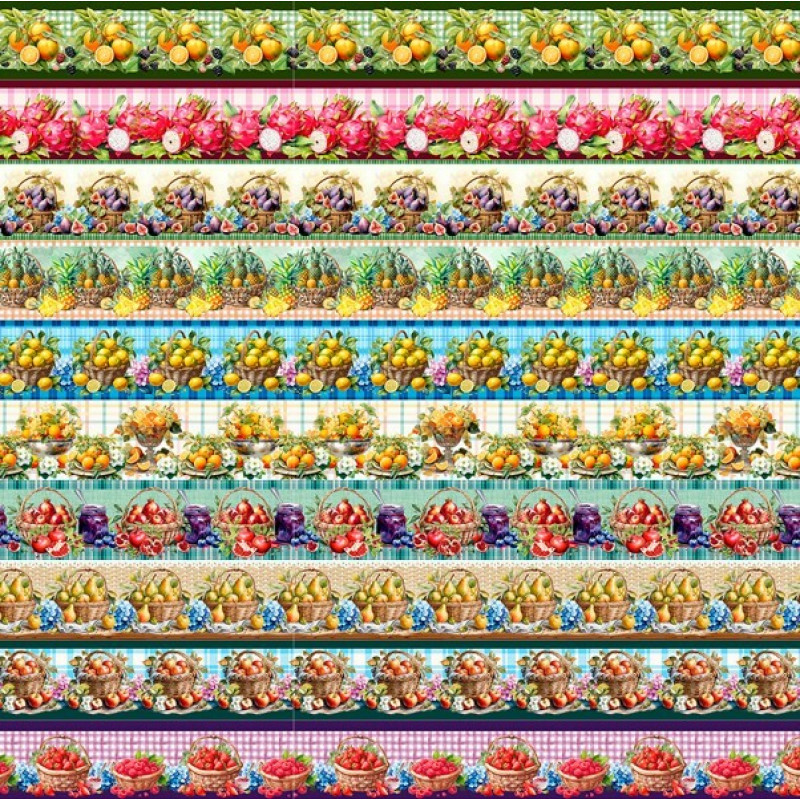 AG25 - TRICOLINE COL. JUARI SOUZA - BARRADO - 100% ALGODÃO - 00838/001