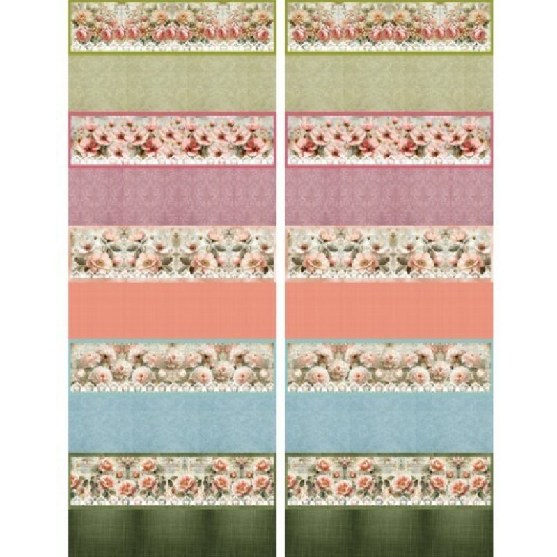 MR26 - TRICOL. COLEÇÃO JUARI SOUZA - BARRADO HORTENSIA DO MEU JARDIM - 100% ALGODÃO