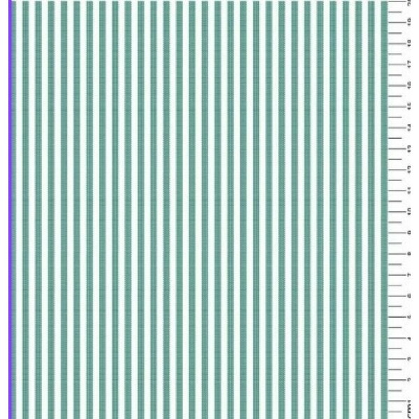 TRICOLINE FIO TINTO LISTRADO 3 MM VERDE BANDEIRA - 100% ALGODÃO