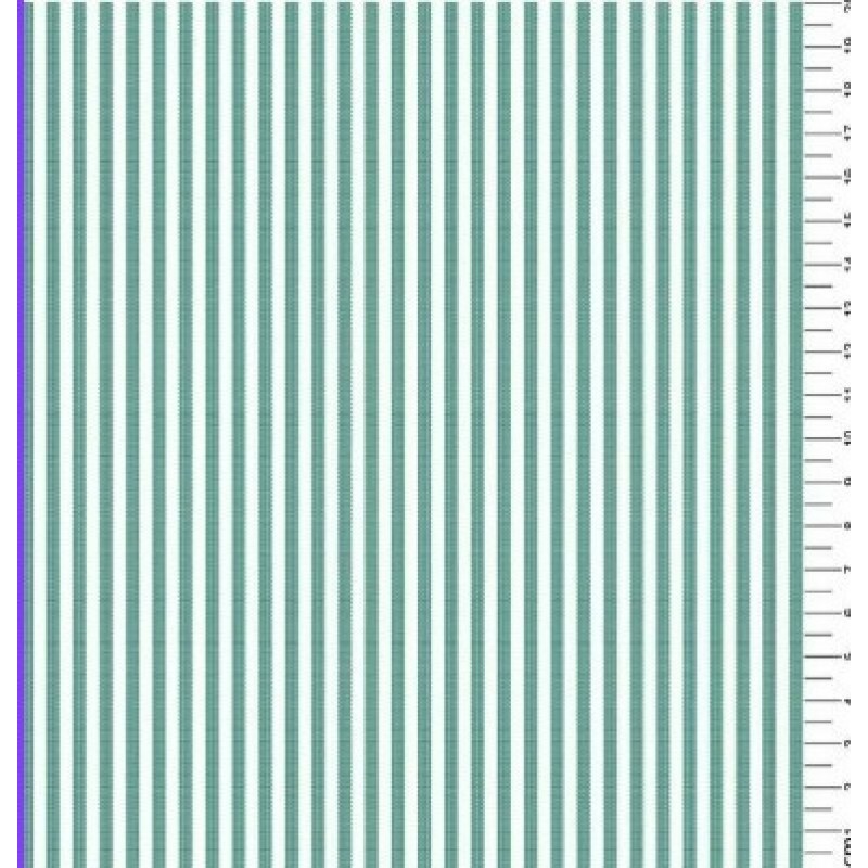 TRICOLINE FIO TINTO LISTRADO 3 MM VERDE BANDEIRA - 100% ALGODÃO