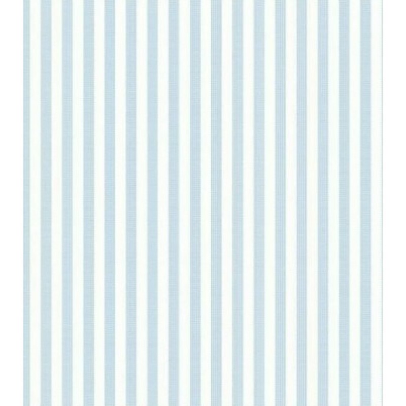 TRICOLINE FIO TINTO LISTRADO 5 MM AZUL BEBÊ - 100% ALGODÃO