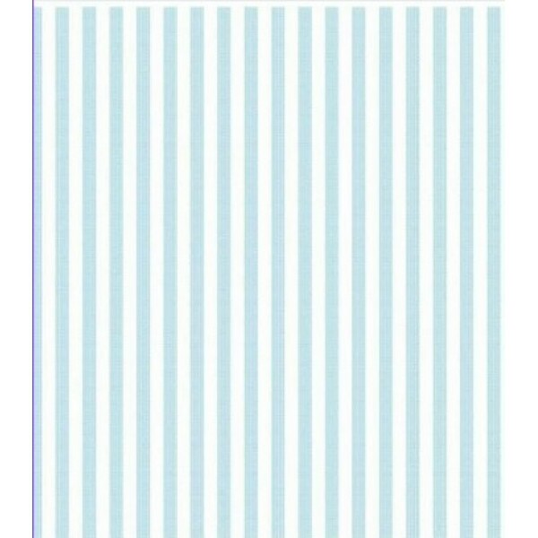 TRICOLINE FIO TINTO LISTRADO 5 MM TURQUESA - 100% ALGODÃO