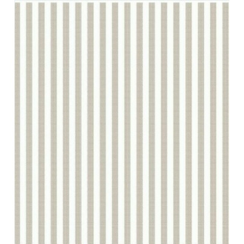 TRICOLINE FIO TINTO LISTRADO 5 MM BEGE ESCURO - 100% ALGODÃO