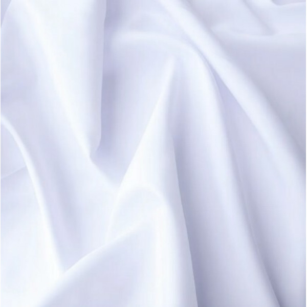 TRICOLINE LISA BRANCO - 100% ALGODÃO- 0,50m X 1,50m