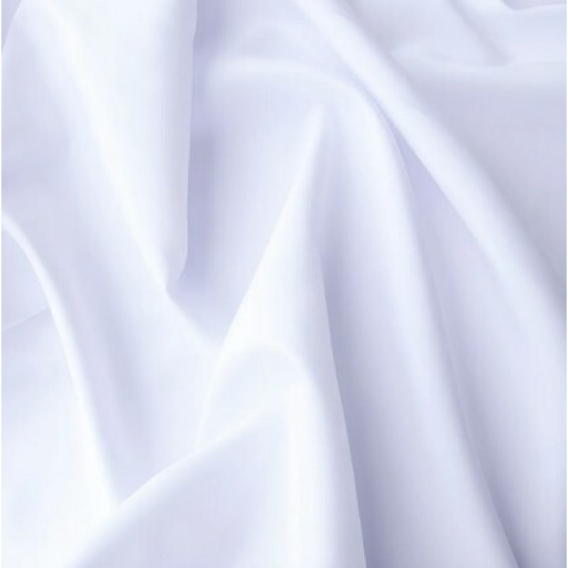 TRICOLINE LISA BRANCO - 100% ALGODÃO- 0,50m X 1,50m