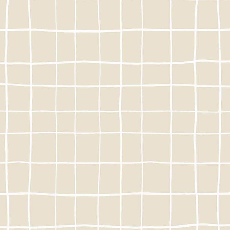 COLEÇÃO GEOMETRICOS - BASICS  - POR MARIANA CURTI - MINI GRID BEGE - M
