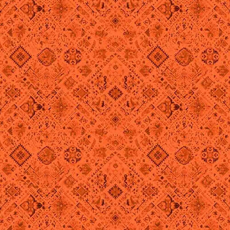 COLEÇÃO PASCOA 2025 - TRIC. EST. DIGITAL - TEXTURA  FOLK LARANJA - ST4 - 91436-002