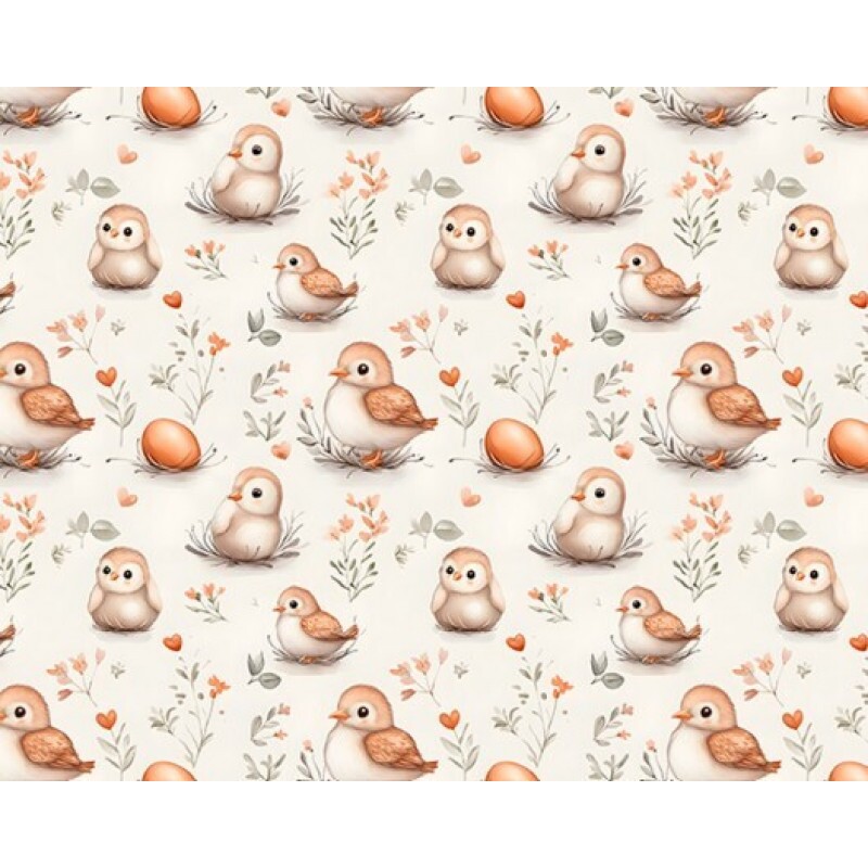 DZ25 - TRICOL. COLEÇÃO LITTLE BUNNIES PASCOA 2026 - PINTINHOS E OVOS 02377/001
