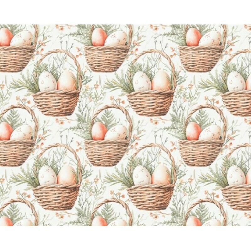 DZ25 - TRICOL. COLEÇÃO PASCOA 2026 - CESTA DE OVOS - 100% ALGODÃO 04174-001