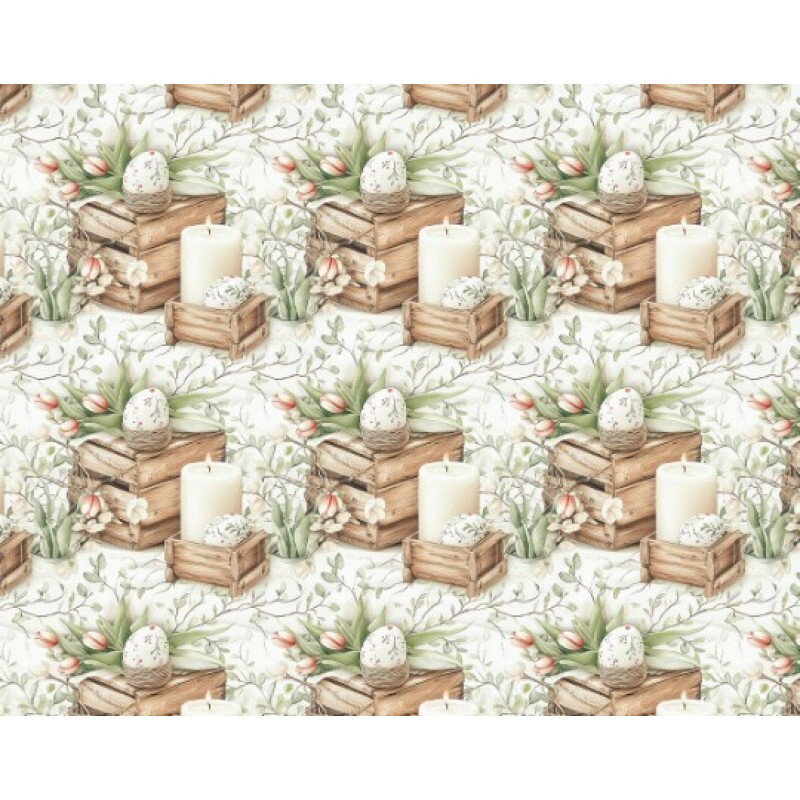 DZ25 - TRICOL. COLEÇÃO PASCOA 2026 - OVOS E VELAS - 100% ALGODÃO 04176-001