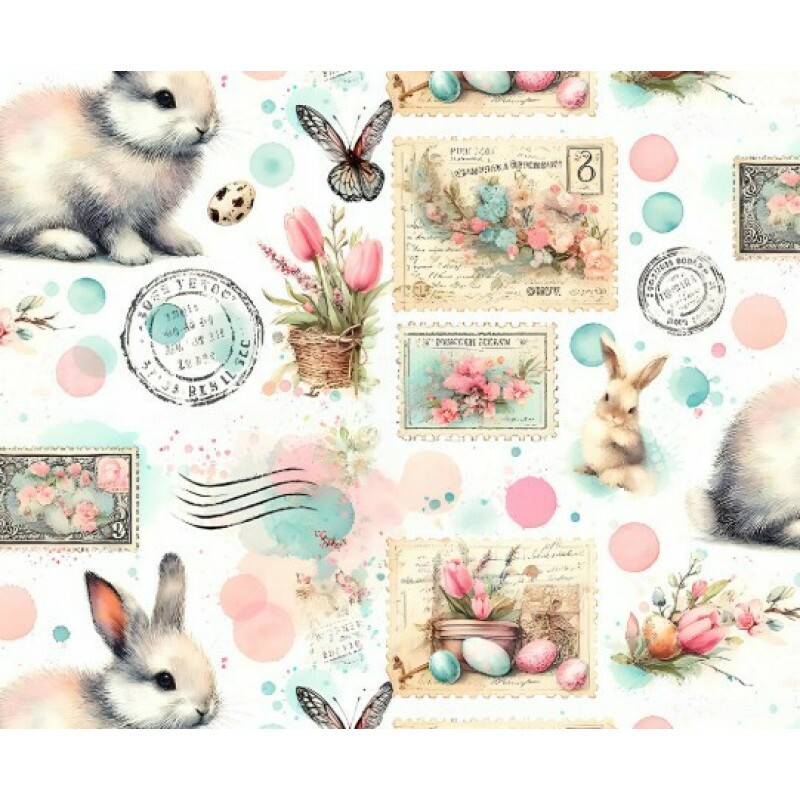 DZ25 - TRICOL. COLEÇÃO PASCOA 2026 - COELHOS E SELOS - 100% ALGODÃO 04238-001