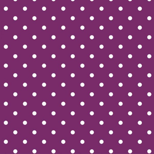 COLEÇÃO POA - TRICOLINE EST. POA BRANCO FUNDO ROXO - R