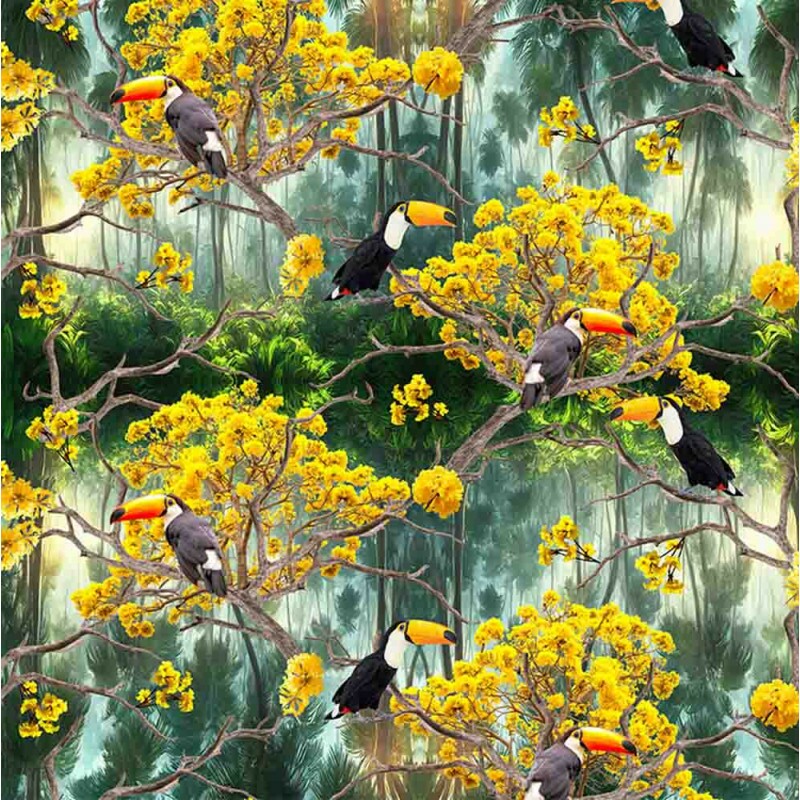 COLEÇÃO PANTANAL - TRIC. EST - DIGITAL - TUCANOS - ( 80394 var,01 ) - ( E8821 )