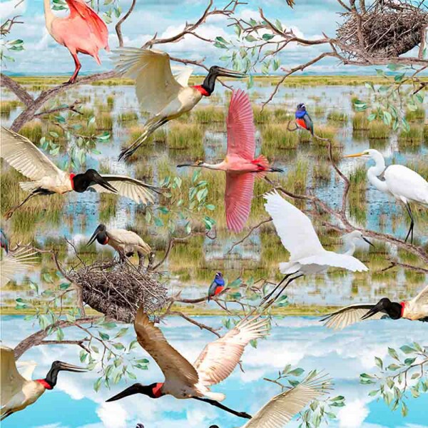 COLEÇÃO PANTANAL - TRIC. EST - DIGITAL -  TUIUIUS- ( 80395 var,01 ) - ( E8822 )