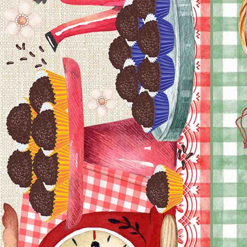 COL/ VAMOS COZINHAR -TRIC. DIGITAL EST- BARRADOS COM RECEITAS DE FAIXA - 1,48m x 18,5cm - ( 83103 VAR,01 ) - C