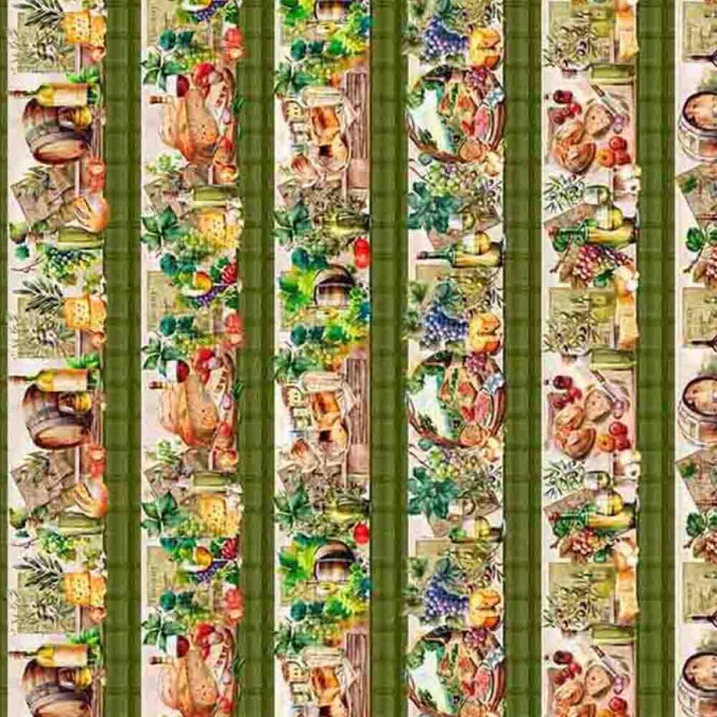 COLEÇÃO TOSCANA DIGITAL-TRIC.EST- BARRADOS TOSCANA OLIVA DE FAIXA - 1,48m x 18,5cm - ( 80400 VAR,01 ) - C