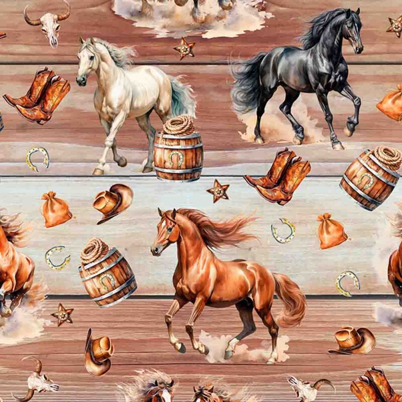 COLEÇÃO HORSES - TRIC.DIGITAL - CORRIDA DE CAVALOS- ( 82398 VAR,01 ) - c
