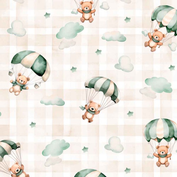 COLEÇÃO BABY - TRIC.DIGITAL - URSO C/ PARAQUEDAS - ( 84565 VAR,01 ) - C