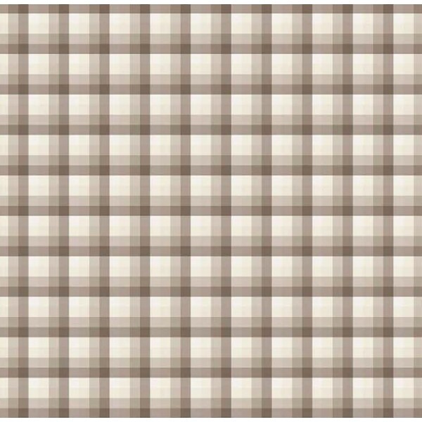 NV25 - TRICOL. COLEÇÃO PANO PRA MANGGA - XADREZ BEGE COM CAQUI - 100% ALGODÃO - 03958-001