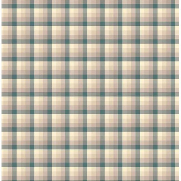 NV25 - TRICOL. COLEÇÃO PANO PRA MANGGA - XADREZ BEGE COM AZUL - 100% ALGODÃO - 04005-001