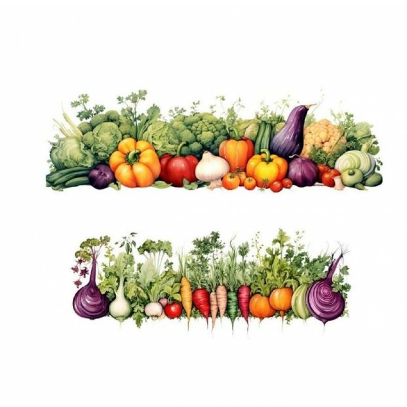 TRANSFER TEXTIL PASSE E CRIE - LEGUMES