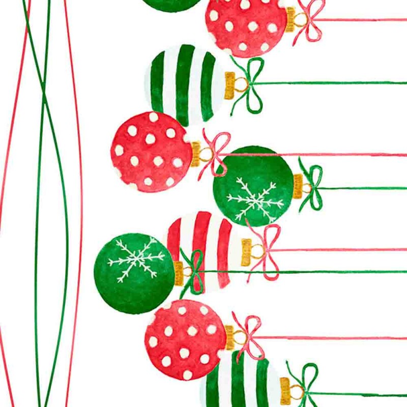 SARJA DIGITAL HIDRORREPELENTE NATAL 2025 - BARRADO DE BOLAS