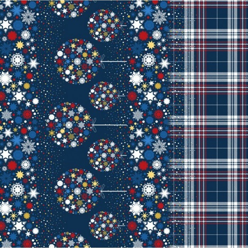 SARJA HIDRORREPELENTE - COLEÇÃO POE NA MESA - BARRADO DE NATAL MARINHO - 05328-001 SARJA HIDRORREPELENTE - COLEÇÃO POE NA MESA - BARRADO DE NATAL MARINHO - 05328-001