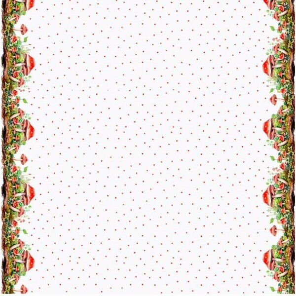 COLEÇÃO COGUMELOS - SARJA DIGITAL EST. HIDRORREPELENTE - BARRADO COGUMELO - AG4 -  90705-01 C