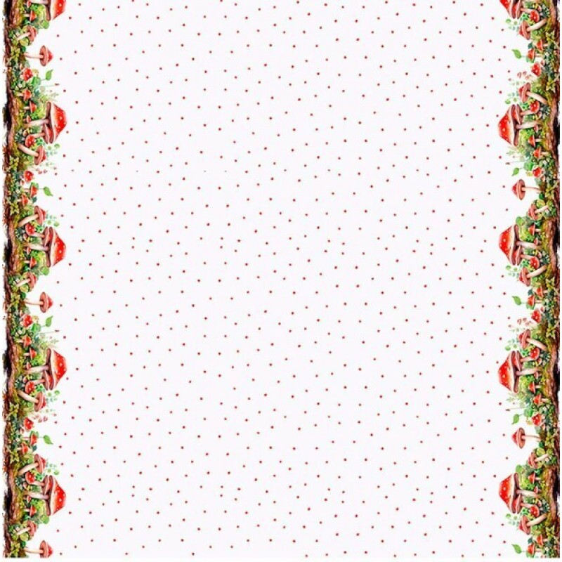 COLEÇÃO COGUMELOS - SARJA DIGITAL EST. HIDRORREPELENTE - BARRADO COGUMELO - AG4 -  90705-01 C