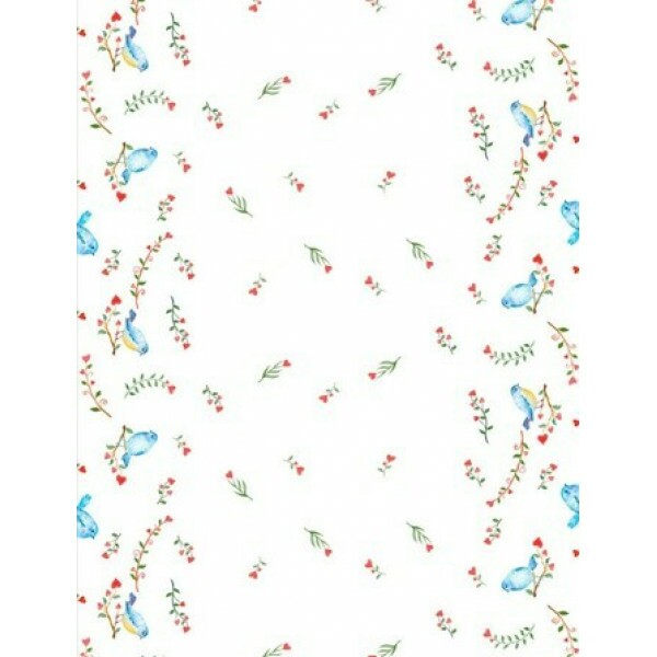 COLEÇÃO PÕE NA MESA - SARJA EST. DIGITAL HIDRORREPELENTE - PASSAROS