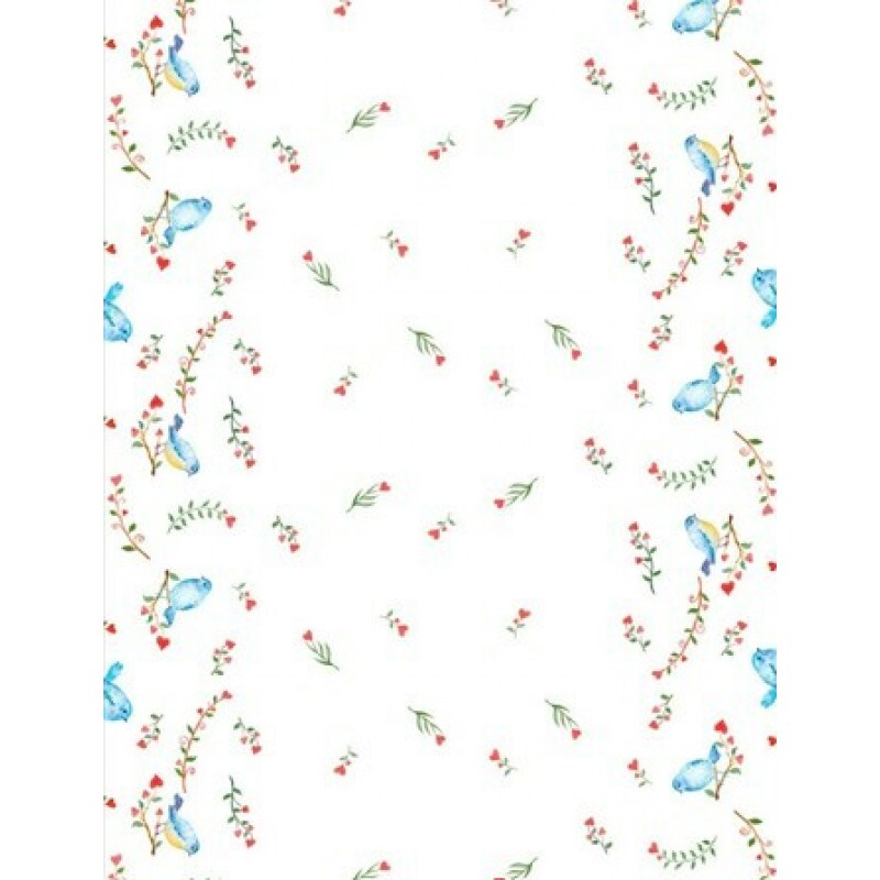 COLEÇÃO PÕE NA MESA - SARJA EST. DIGITAL HIDRORREPELENTE - PASSAROS