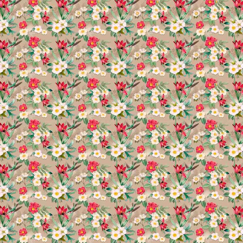 COLEÇÃO TULIPANO -STORIA STAMPA/ AMANDA ANSALDO -TRIC.DIGITAL - TULIPANO BEGE - ( 88599 var,02 ) - C