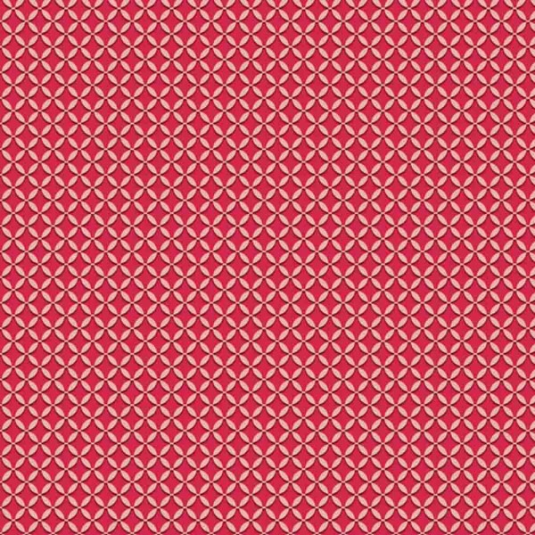COLEÇÃO TULIPANO -STORIA STAMPA/ AMANDA ANSALDO -TRIC.DIGITAL - GEOMETRICO TULIPANO VERMELHO - ( 88606 var,03 ) - C