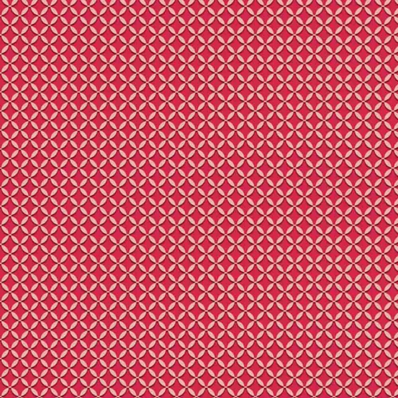 COLEÇÃO TULIPANO -STORIA STAMPA/ AMANDA ANSALDO -TRIC.DIGITAL - GEOMETRICO TULIPANO VERMELHO - ( 88606 var,03 ) - C