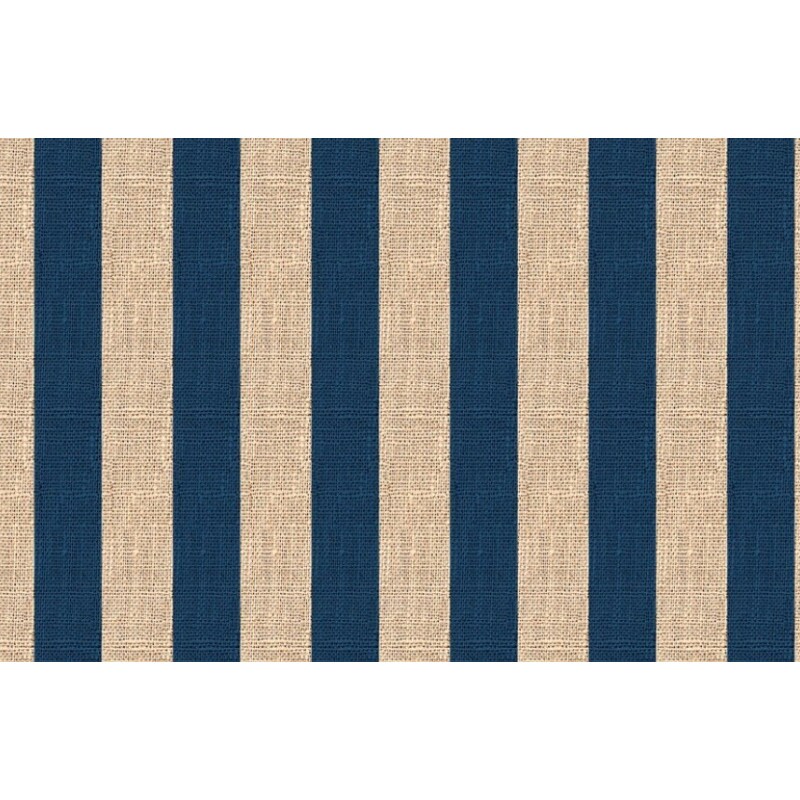 NV25 - SARJA DIGITAL HIDRORREPELENTE - COLEÇÃO LINHO LISTRADO - AZUL 100% ALGODÃO 04607-001