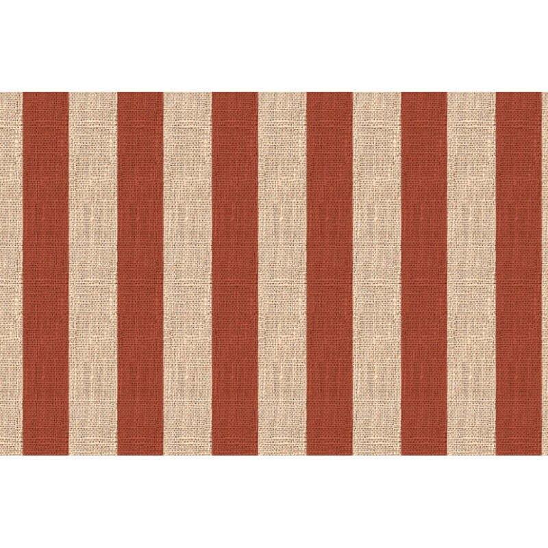 NV25 - SARJA DIGITAL HIDRORREPELENTE - COLEÇÃO LINHO LISTRADO - TERRACOTA 100% ALGODÃO 04604-001