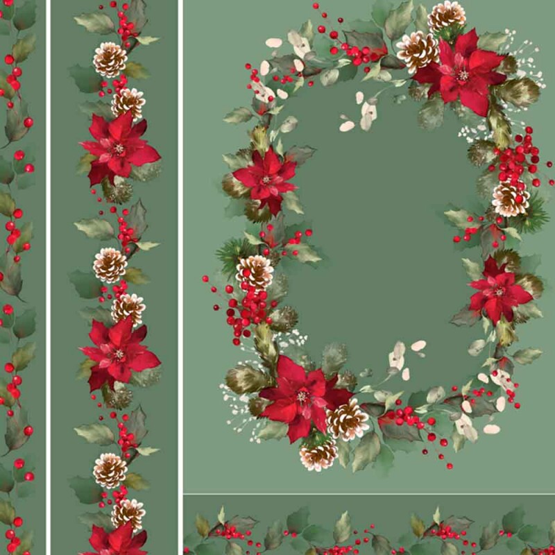 COL/ CHRISTMAS PARTY 2023-SARJA DIGITAL-PAINEL AMERICANO VERDE - ( 80405 VAR,02) - C