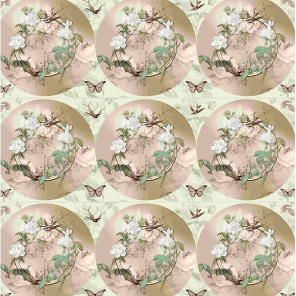 COL/ ROSA-STORIA STAMPA/FÊ CORDEIRO-DIGITAL-SOUSPLAT BEGE(1,48mx0,50m)-(80772VAR-02)-(E8955)