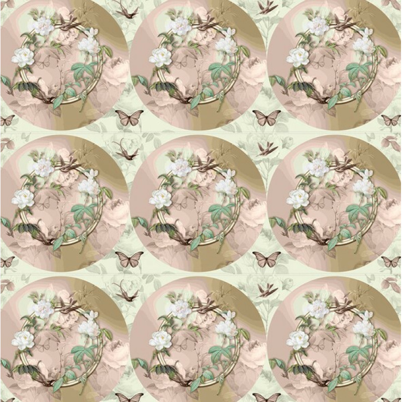 COL/ ROSA-STORIA STAMPA/FÊ CORDEIRO-DIGITAL-SOUSPLAT BEGE(1,48mx0,50m)-(80772VAR-02)-(E8955)