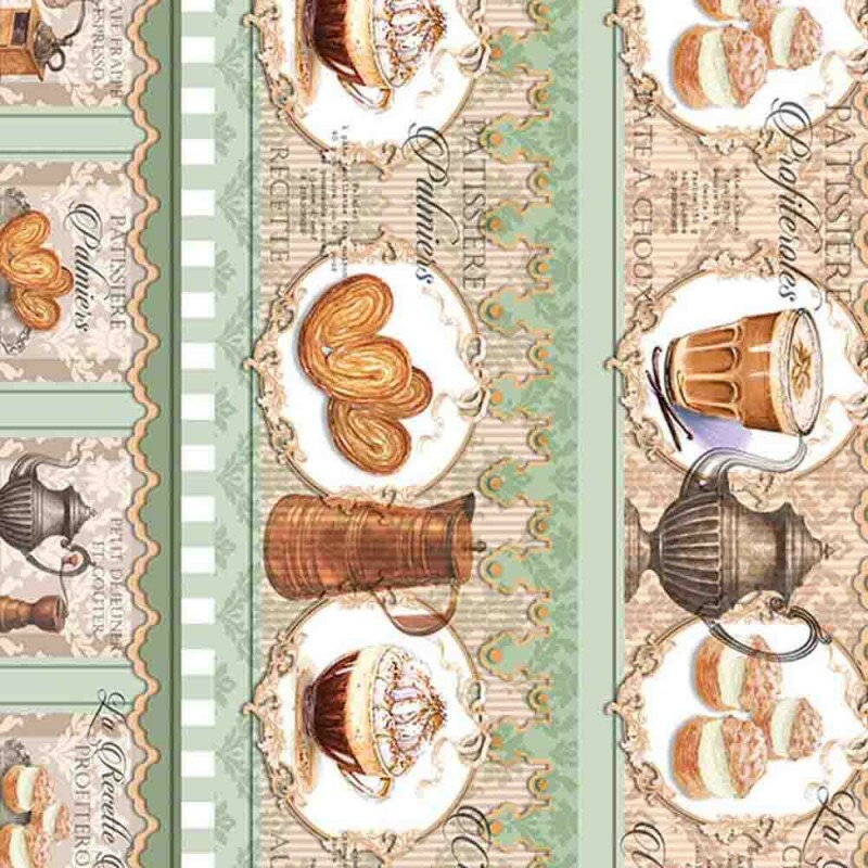 COLEÇÃO PATISSERIE POR STORIA STAMPA - TRIC. EST - DIGITAL - CONFEITARIA- ( 80086 VAR,01 )-(E9492 )- P
