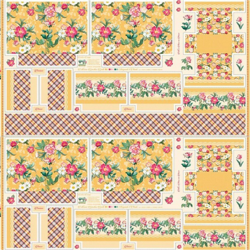 COLEÇÃO GIARDINO - TRIC. EST - DIGITAL - PAINEL GIARDINO GIALLO - ( 1,48M x 82cm ) - 87334-02 C COLEÇÃO GIARDINO - TRIC. EST - DIGITAL - PAINEL GIARDINO GIALLO - ( 1,48M x 82cm ) - 87334-02 C